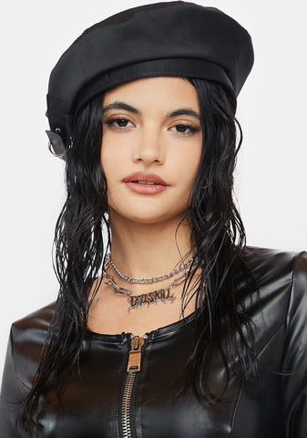 Atmosphere D-Ring Buckle Beret
