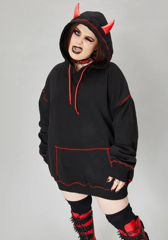 We're Calling All Devils Horned Hoodie Sweatshirt