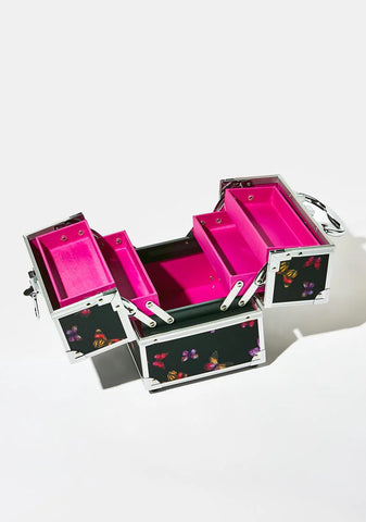 Adored Social Butterfly Train Case Organizer