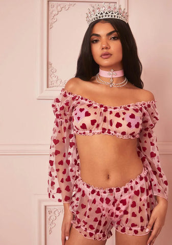 Love Surrounds Me Chiffon Shorts