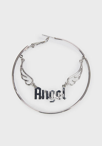 Holier Soul Hoop Earrings