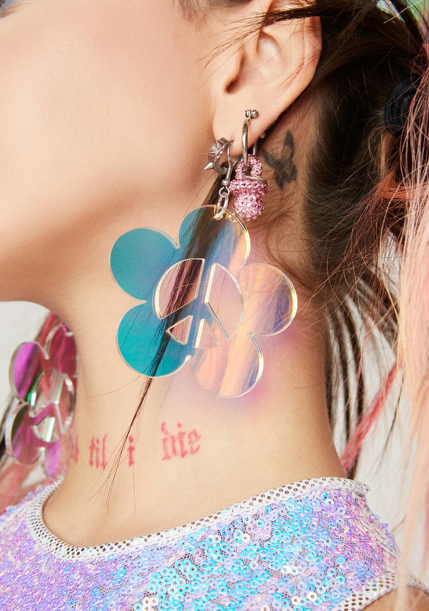 Peace Daisy Earrings