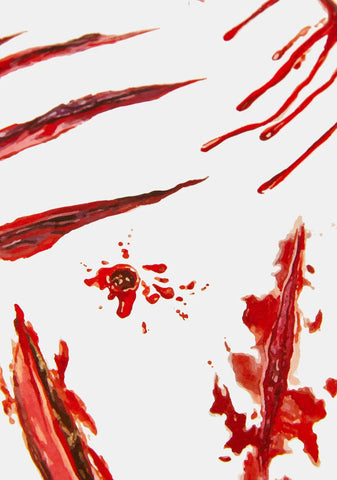 Bloody Cuts Face And Body Sticker Pack