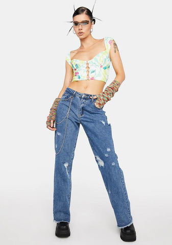 Mint Cherry Bradlee Corset Top