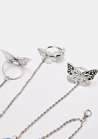 Butterfly Charmer Ringed Bracelet