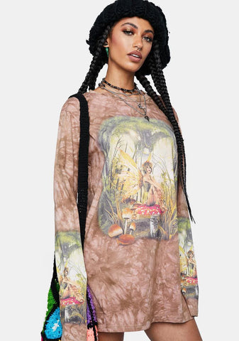 Wishing On A Toadstool Oversized Tee