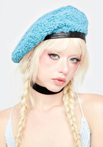 Teal Fawn Beret