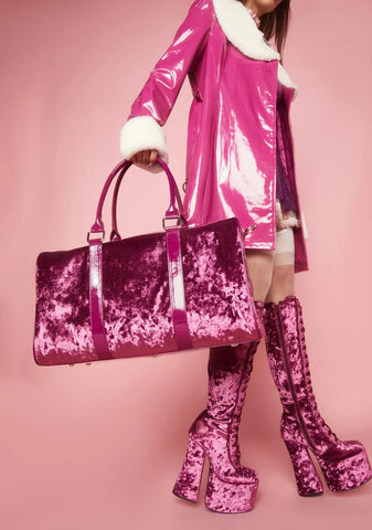 Material World Velvet Weekender