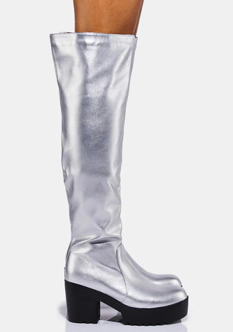 Platinum Brewed Alchemy Knee High Boots