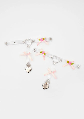 Heart O-Ring Leg Garter Set