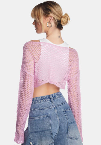 Sweet As Can Be Cropped Sweater