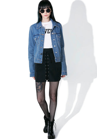 Onyx Sassy Sister Lace-Up Skirt