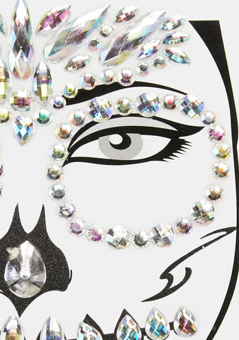 Afterlife Glamour Skeleton Face Gems