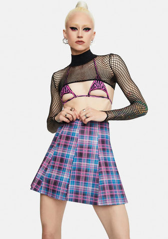 Back 2 School Baddie Plaid Skirt