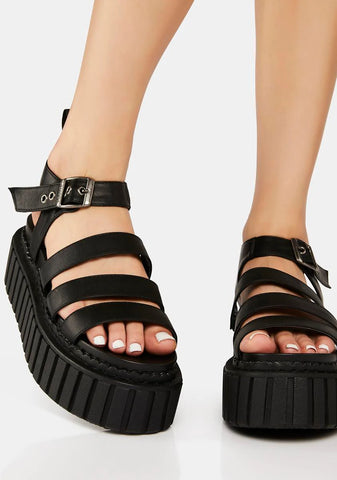 Bad Habits Chunky Creeper Sandals