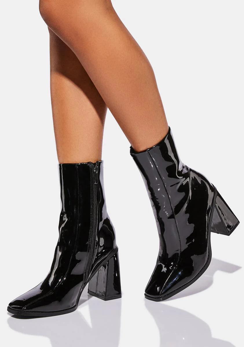 Nami Square Toe Ankle Boots