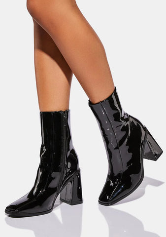 Nami Square Toe Ankle Boots