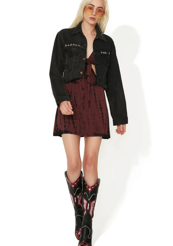 Vintage Star Stud Denim Jacket