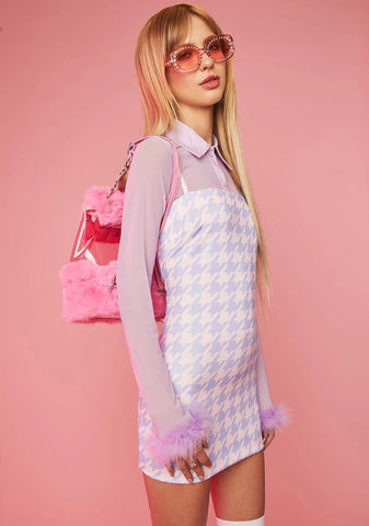 Lilac Paid For By Daddy Mini Dress