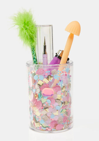 Be A Gem Confetti Pen Cup