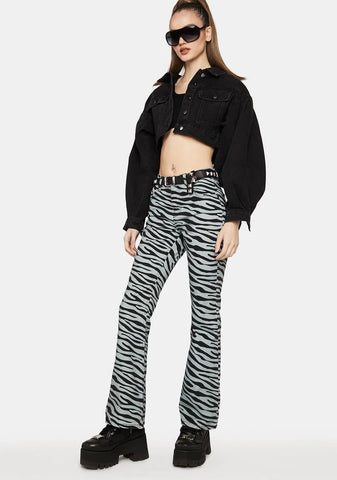 Zebra Print Wild Jeans