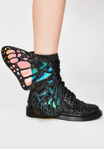 Metamorphic Glitter Boots