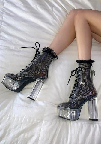 Shibuya Crossing Clear Boots