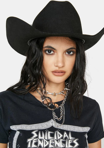 Atmosphere Handcuff And Spike Chain Necklace Set