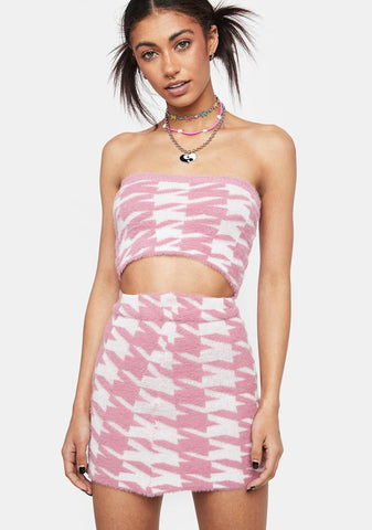 Was It Good Argyle Skirt Set