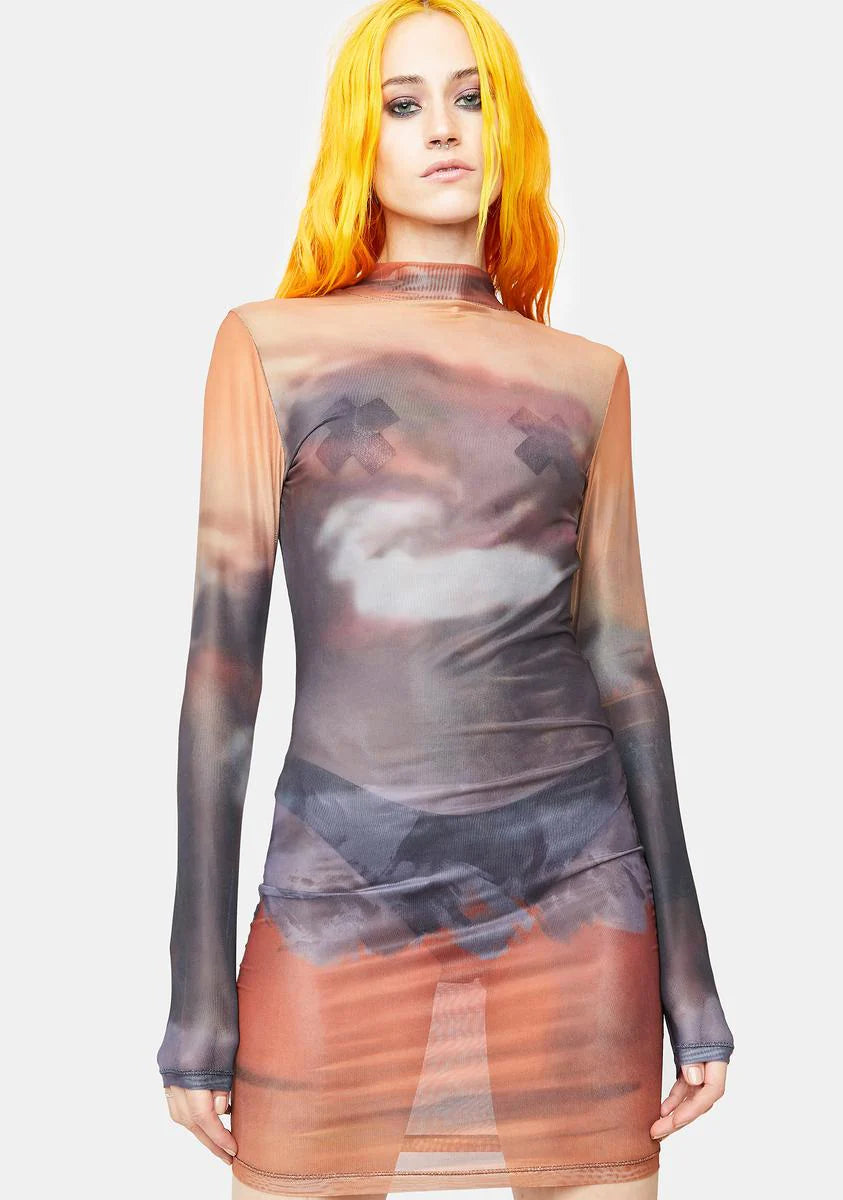 Clap For Me Mesh Mini Dress