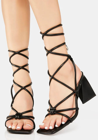 All Nighter Block Heels- Black