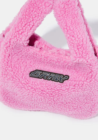 Space Lady Girl Sherpa Handbag