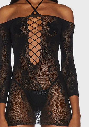 Come On Over Sheer Bodystocking