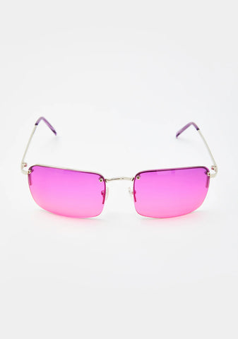 Purple Pink Sweet Fire Tinted Sunglasses