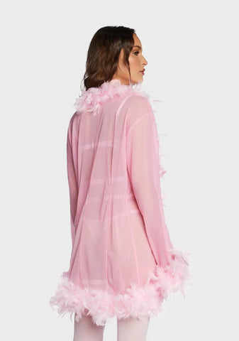 Sweet No Presha Feather Robe