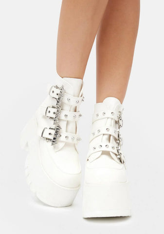 Ashes-55 Platform Ankle Boots