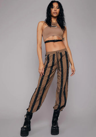 Taupe Love On The Line Jogger Pants