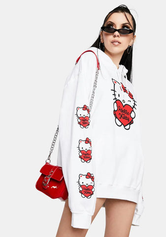 x Hello Kitty Oversized Graphic Hoodie