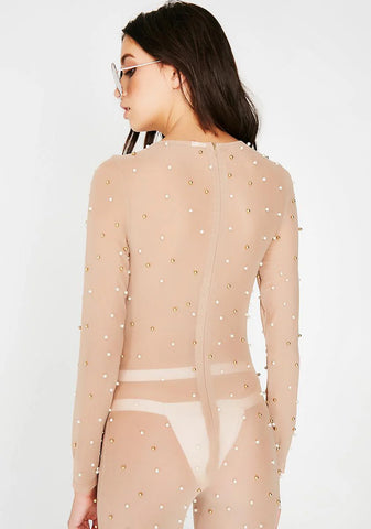 Birthday Suit Sheer Catsuit