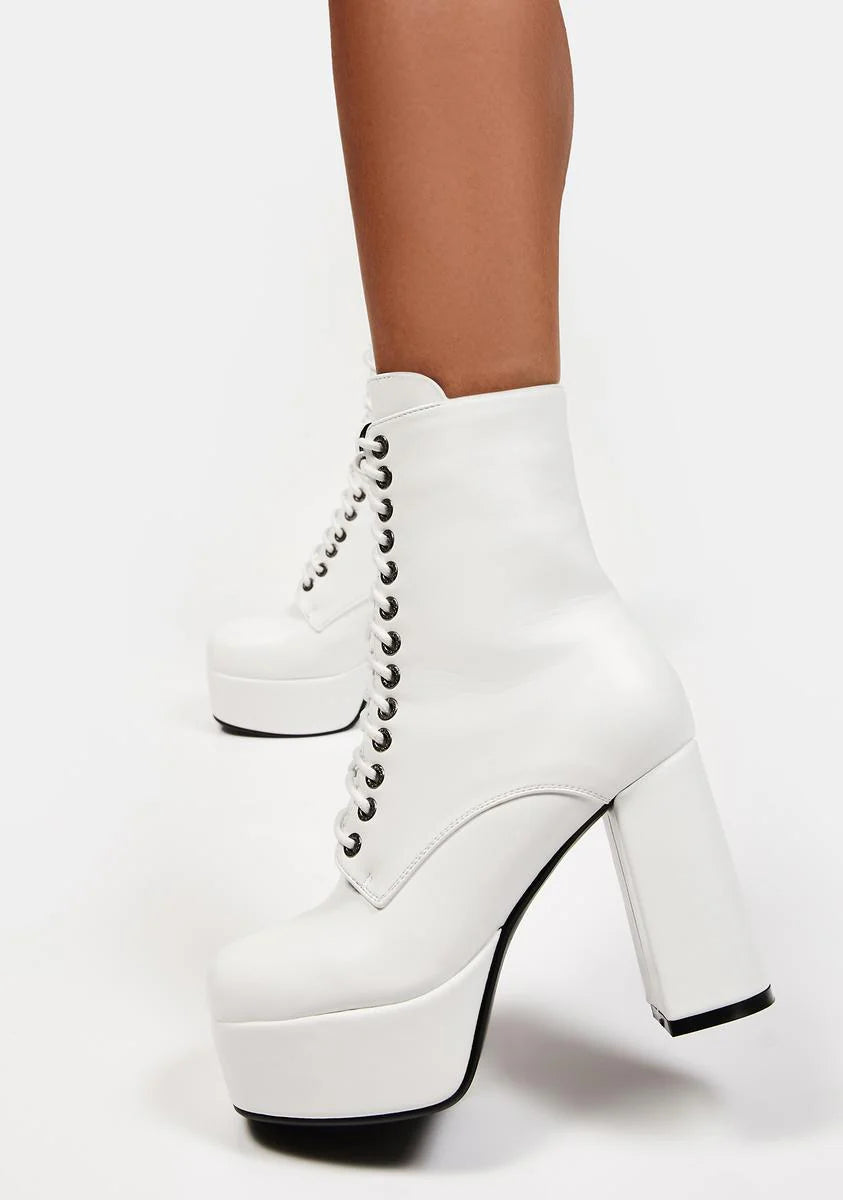 White Serenity Ankle Boots