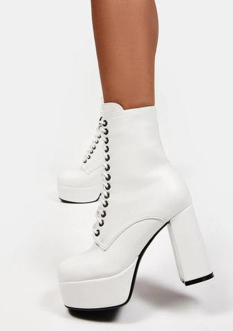 White Serenity Ankle Boots