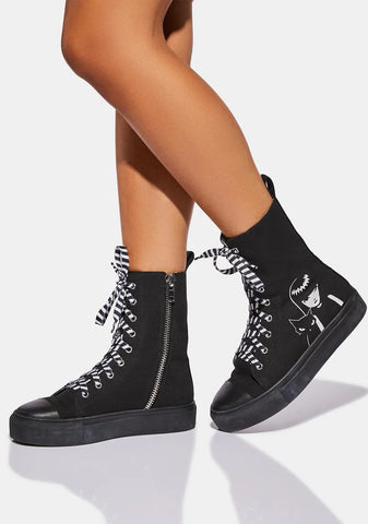 Existential Freeze Printed Sneakers