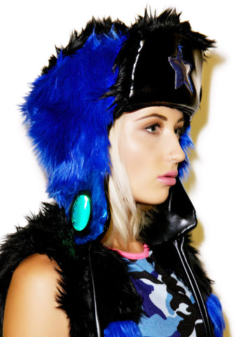 Midnight Star Faux Fur Hat