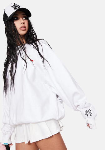 USdaily Graphic Crewneck Sweatshirt