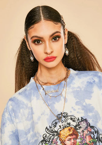 Cupid's Calling Frame Drop Earrings