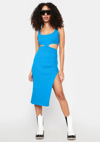 Simple And Free Midi Dress