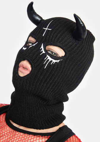 Cross Devil Ski Mask