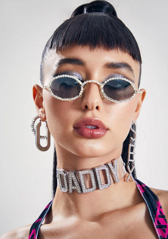 Sugar Daddy Rhinestone Choker