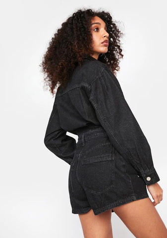 Rad Behavior Denim Romper