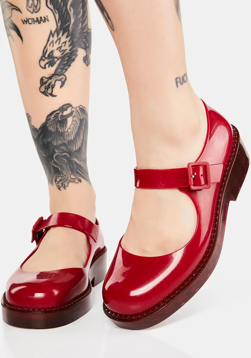 Red Lola Mary Janes